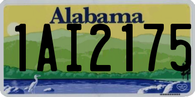 AL license plate 1AI2175