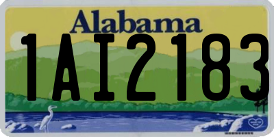 AL license plate 1AI2183