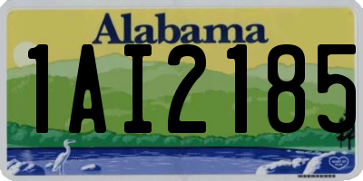 AL license plate 1AI2185