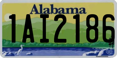 AL license plate 1AI2186