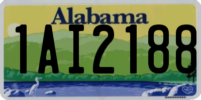 AL license plate 1AI2188
