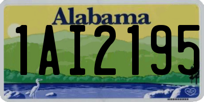 AL license plate 1AI2195