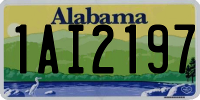 AL license plate 1AI2197