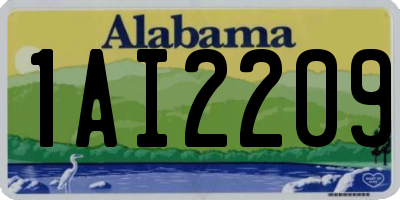 AL license plate 1AI2209