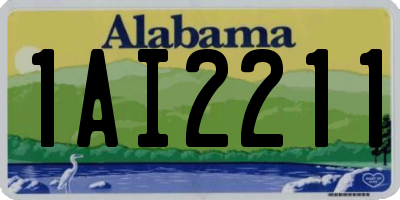 AL license plate 1AI2211