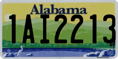 AL license plate 1AI2213