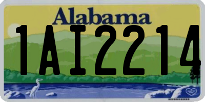 AL license plate 1AI2214