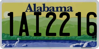 AL license plate 1AI2216