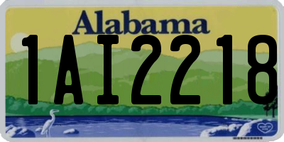 AL license plate 1AI2218