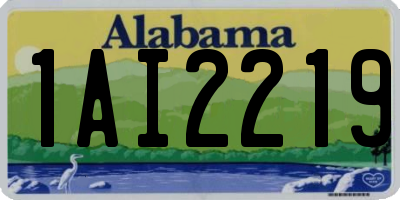 AL license plate 1AI2219