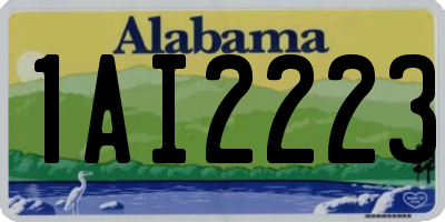 AL license plate 1AI2223