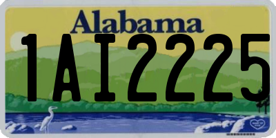 AL license plate 1AI2225