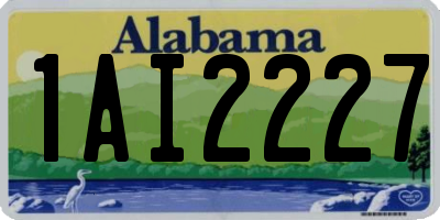 AL license plate 1AI2227