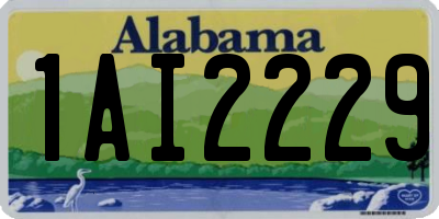 AL license plate 1AI2229