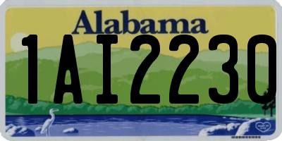 AL license plate 1AI2230
