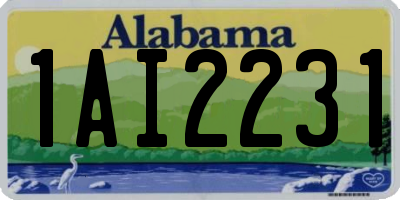 AL license plate 1AI2231