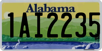 AL license plate 1AI2235