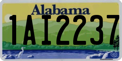 AL license plate 1AI2237