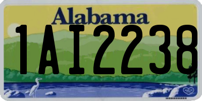 AL license plate 1AI2238