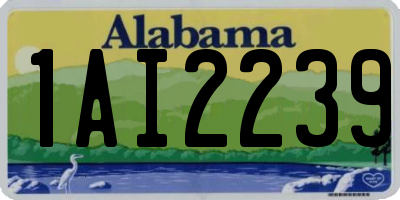AL license plate 1AI2239