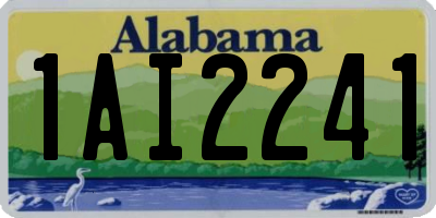 AL license plate 1AI2241
