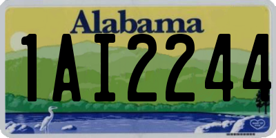 AL license plate 1AI2244