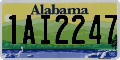 AL license plate 1AI2247