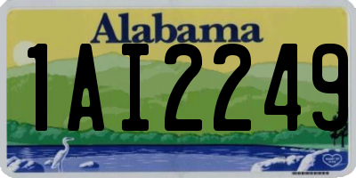 AL license plate 1AI2249