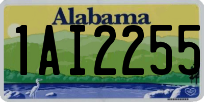 AL license plate 1AI2255