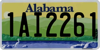 AL license plate 1AI2261