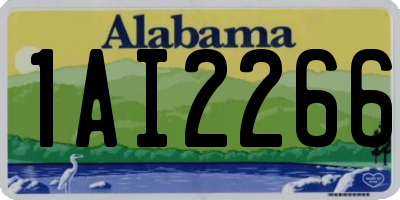 AL license plate 1AI2266