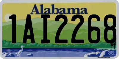 AL license plate 1AI2268