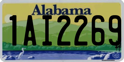 AL license plate 1AI2269