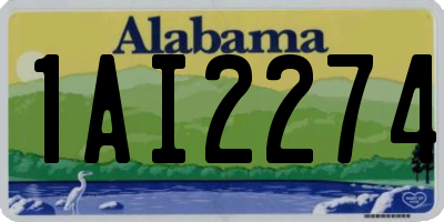 AL license plate 1AI2274