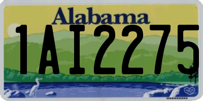 AL license plate 1AI2275