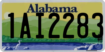 AL license plate 1AI2283