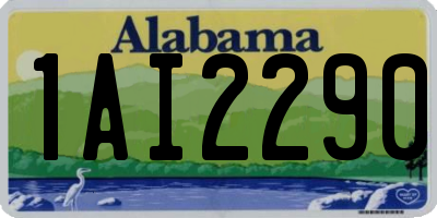 AL license plate 1AI2290