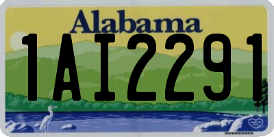 AL license plate 1AI2291