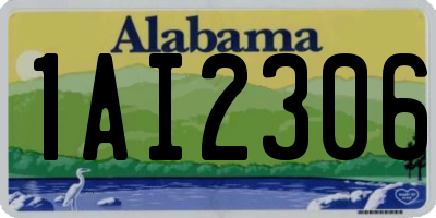 AL license plate 1AI2306