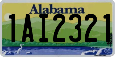 AL license plate 1AI2321