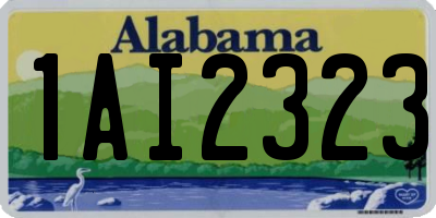AL license plate 1AI2323