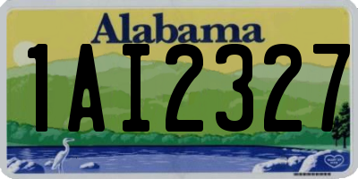 AL license plate 1AI2327