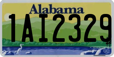 AL license plate 1AI2329