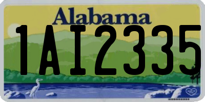 AL license plate 1AI2335