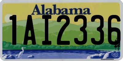 AL license plate 1AI2336