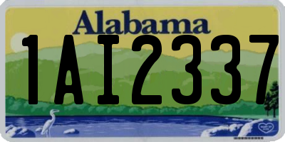 AL license plate 1AI2337