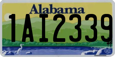 AL license plate 1AI2339