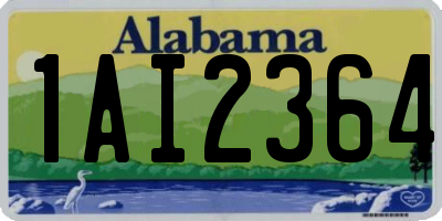 AL license plate 1AI2364