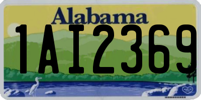 AL license plate 1AI2369