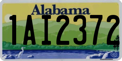 AL license plate 1AI2372